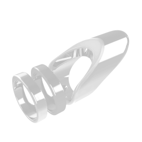 Clio- The Radiant Wearable Vibrating Ring;  Sexual Jewelry (Color: matte silver, size: 9.5)